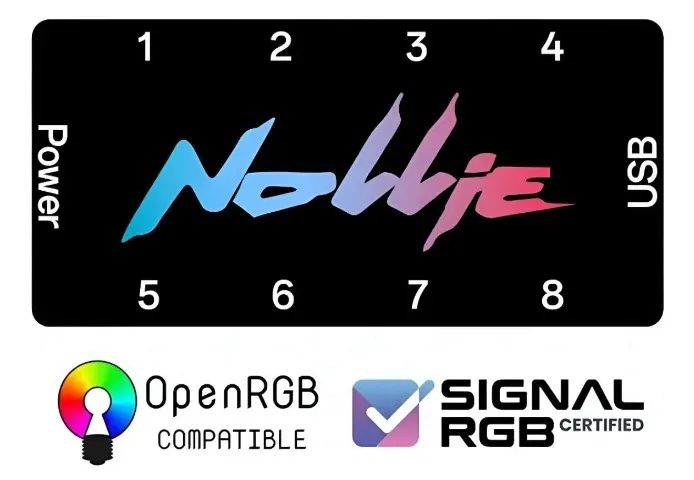 Controladora Argb Nollie 5v 3 Pin - 8 Conectores
