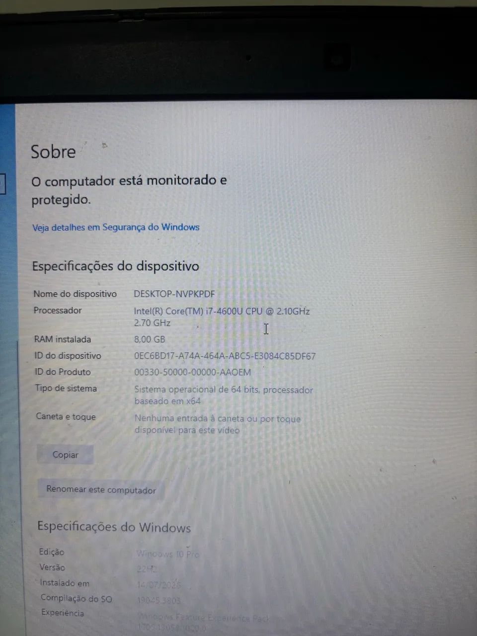 Notebook DELL i7 ssd240gb 8gb RAM - Foto 3