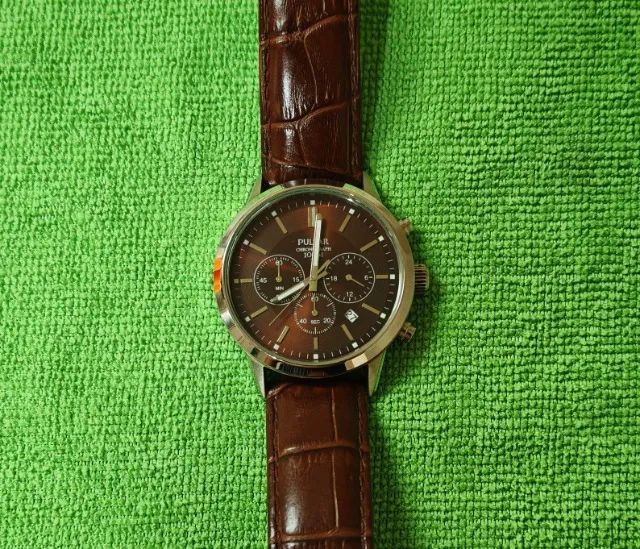 Relógio Pulsar 670447 Couro Marrom Importado- Original comprado em Paris - Couro legítimo - Foto 2