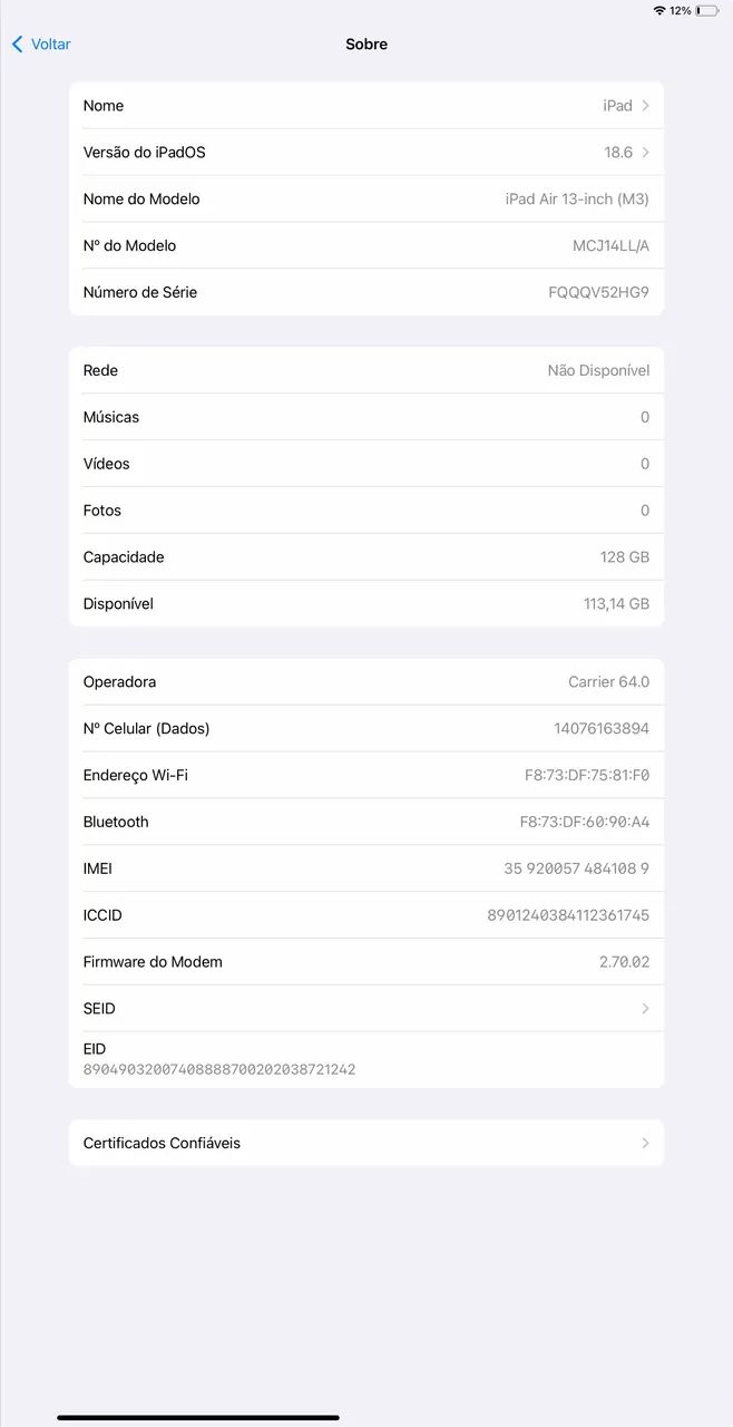 Apple iPad Air 13" M3 Wi-Fi + Celular - Foto 3
