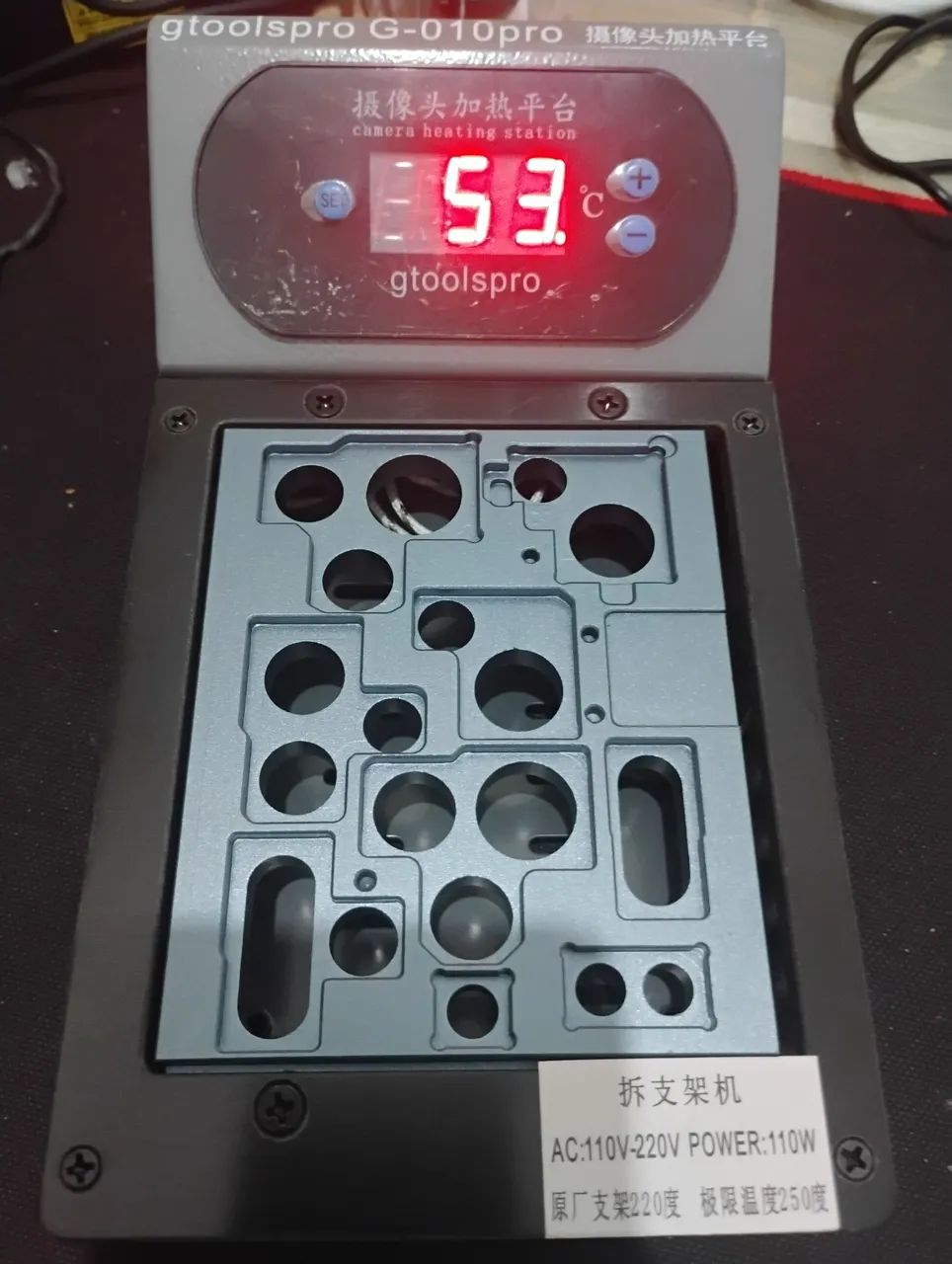 Plataforma de Aquecimento GToolsPro G-010 Pro Reparo de Câmera iPhone e Android - Nova