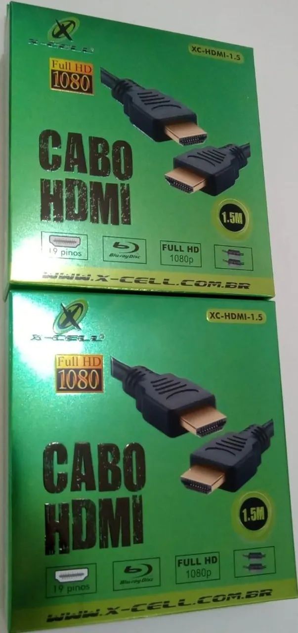 Cabos Hdmi 1.5 Metros de Comprimento 