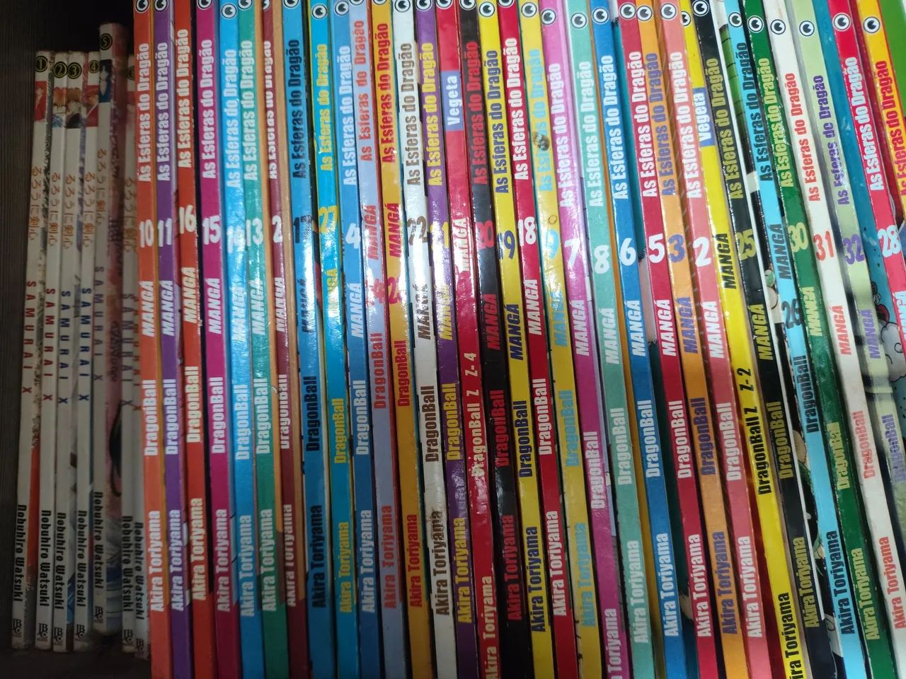 Coleção completa Dragon ball + 3 dragon ball z + 8 samurai X