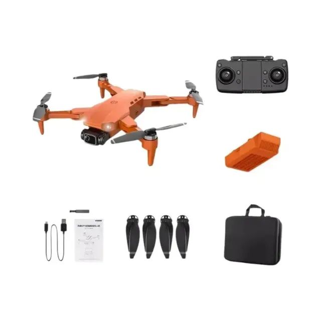 Drone L900 Pro 4K com GPS e Duas Câmeras - Laranja - Novo