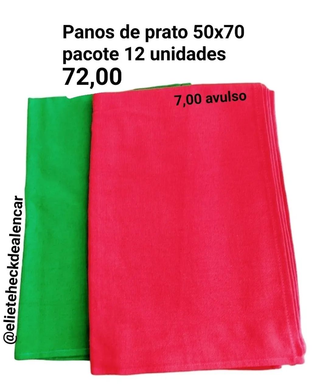 Panos de prato com bainhas  - Foto 2