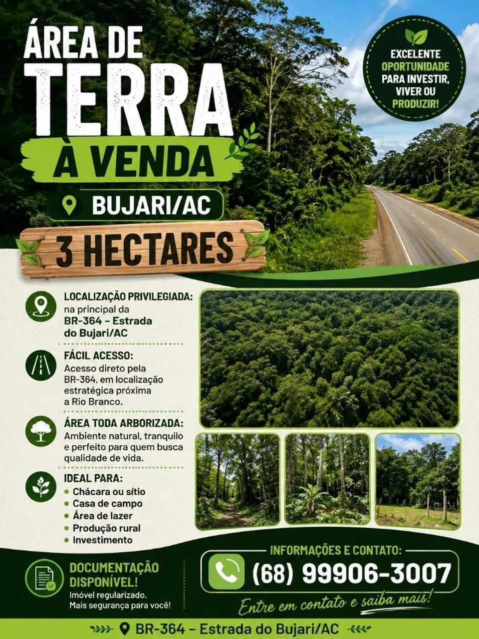 Área verde de 3 hectares - Foto 5