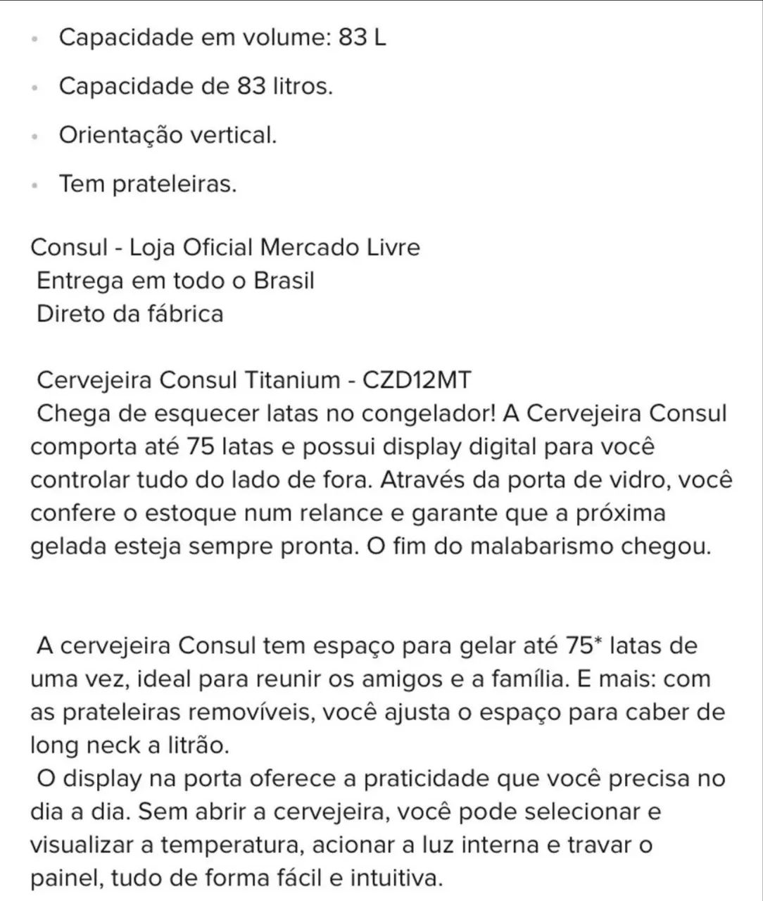 Cervejeiro Consul  83L - Foto 2