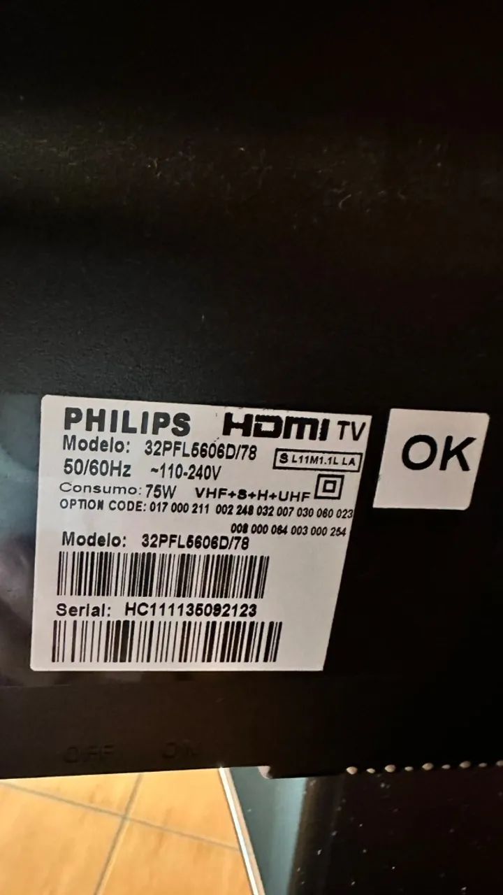 TV PHILIPS 32" - NÃO É SMART - Foto 5