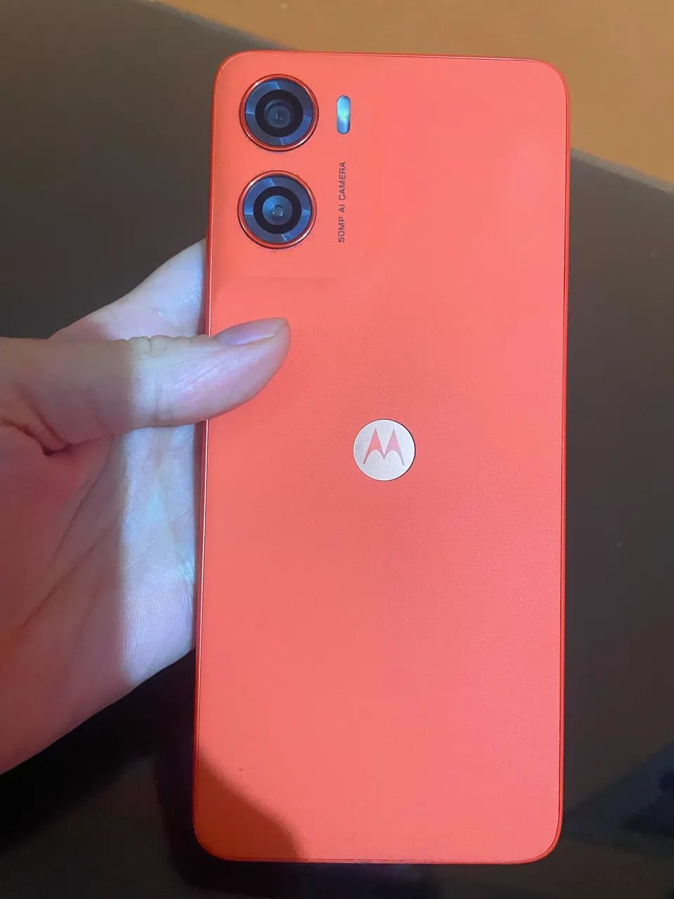 CELULAR MOTO G06 NOVO LARANJA - Foto 2