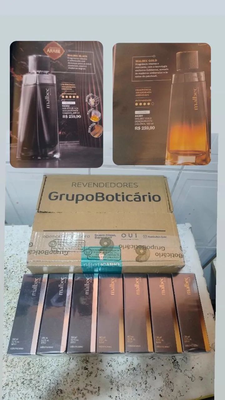 Perfume Malbec Gold e Black 