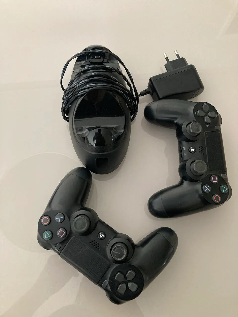 Controle e carregador para PS4