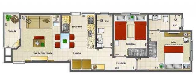 MCMV - Apartamento 2 dormitorios sendo um suite. Loteamento Melo em São José, NEGOCIAÇ... - Foto 2