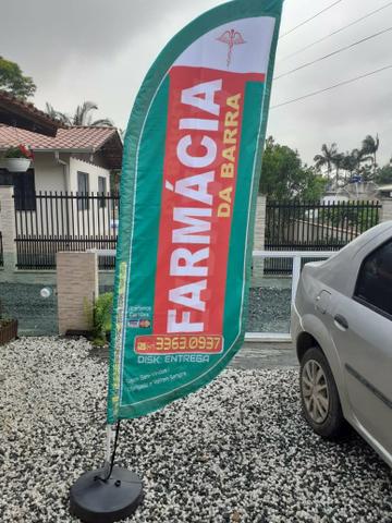 Bandeiras wind flags dupla face - Foto 4