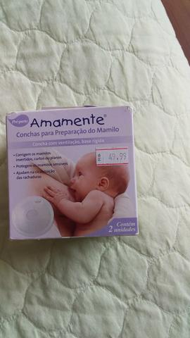 Cinta Moderna tamanho M, bico de silicone e concha de amamentação - Foto 6