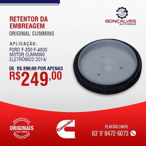 RETENTOR DA EMBREAGEM ORIGINAL CUMMINS F-350/F-4000 MOTOR ELETRÔNICO