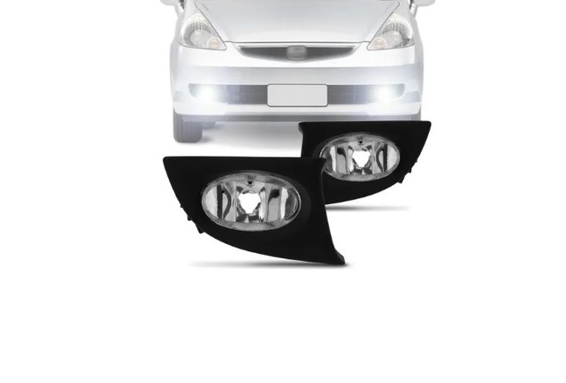 Par Farol Milha Auxiliar Neblina Honda Fit 2007 2008 