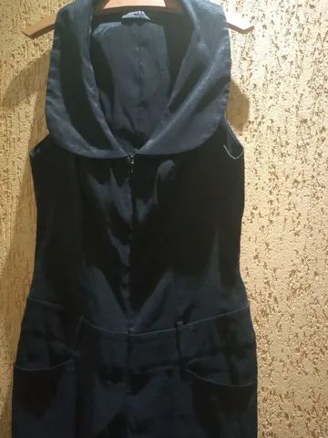 Macacão feminino preto alfaiataria 