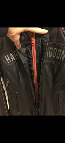 Jaqueta Harley Davidson de couro impermeável  - Foto 4