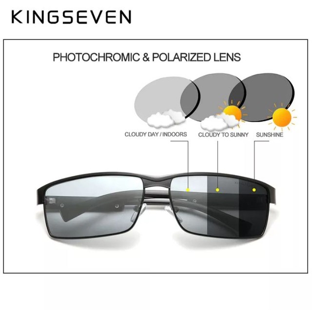 Óculos kingseven monocromático com lente polarizada e proteção uv  - Foto 3