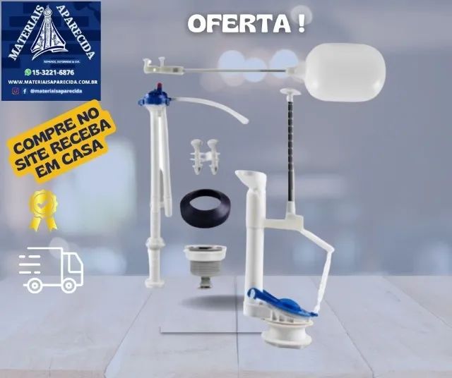 Kit Reparo Caixa Acoplada Astra Universal Mu/sp - novo