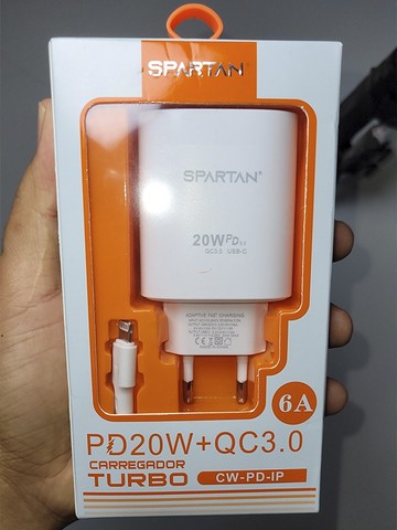 Carregador Fonte Turbo Type-c 20w Para iPhone