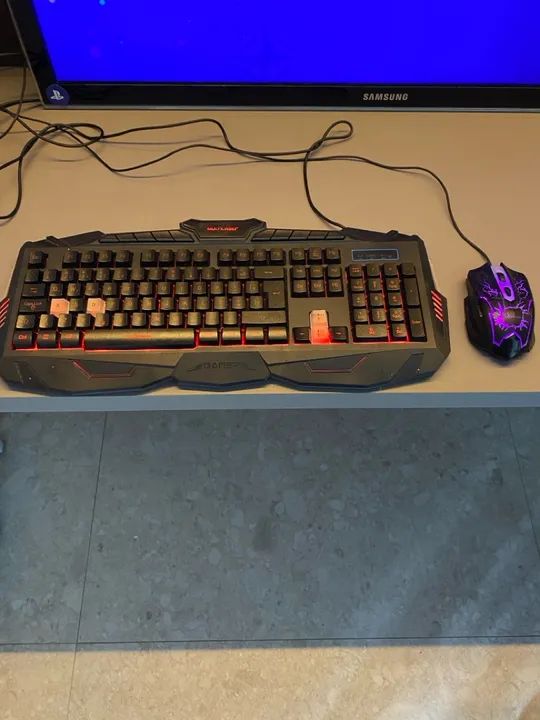 conjunto teclado e mouse multilaser 