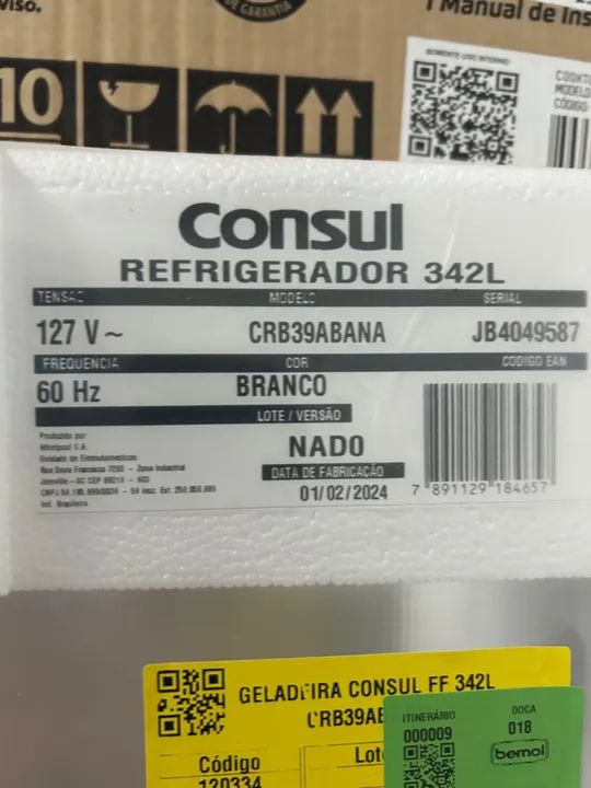 Geladeira a venda, ainda embalada! Mande sua proposta decente. Aceito cartões! - Foto 2