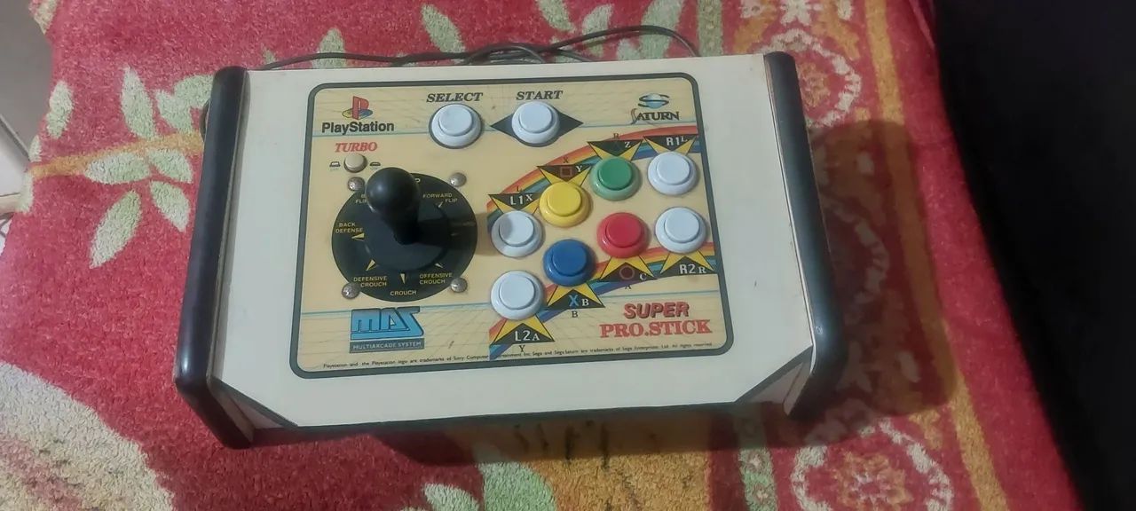 Super Pro Stick para Playstation 1 e 2 - Foto 2