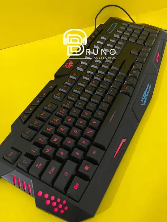 Teclado Gamer Led Vermelho - Foto 2