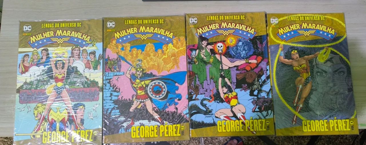 Lendas do Universo DC - Mulher Maravilha - George Perez - Volumes 1 a 4 (HQ quadrinhos) 