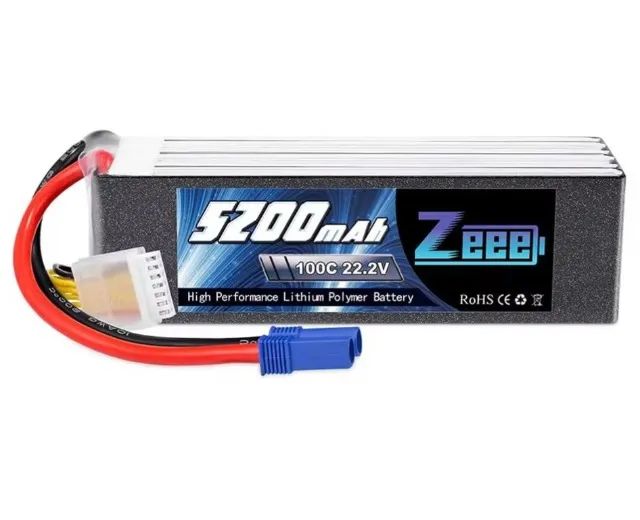 Bateria Lipo Zeee 6s 5200mah 100c P/ RC Automodelos Traxxas, Kyosho, Hpi, Arrma e Outros
