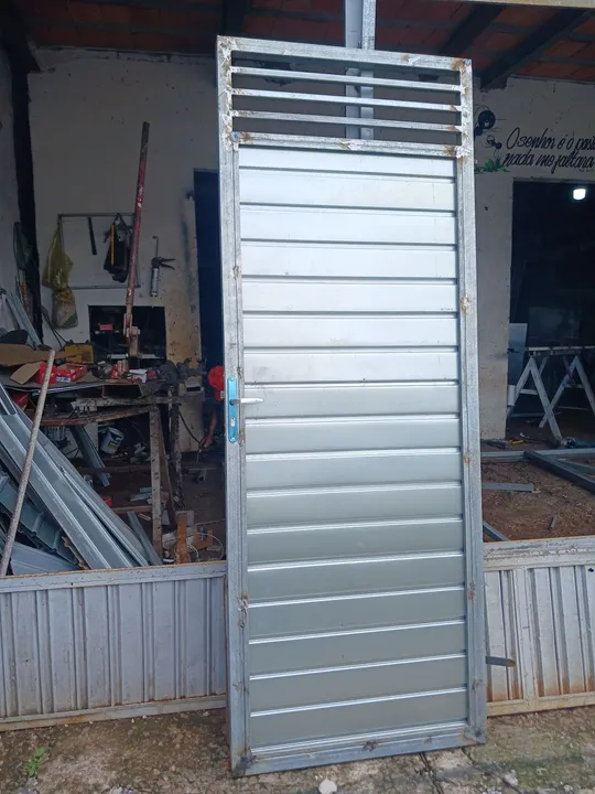 Portão galvanizado 2.10x80
