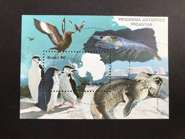 Bloco Postal Selo de Carta Filatelia Brasil RHM B-84 - 1990