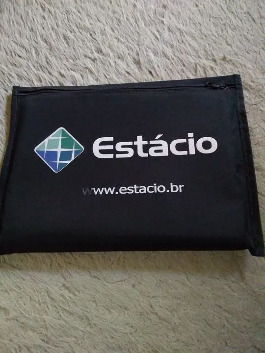 Lote de apostilas+ pasta da Estácio.