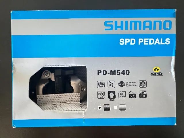 Pedal Shimano Pd-m540 Mtb Com Taquinho - NoVo