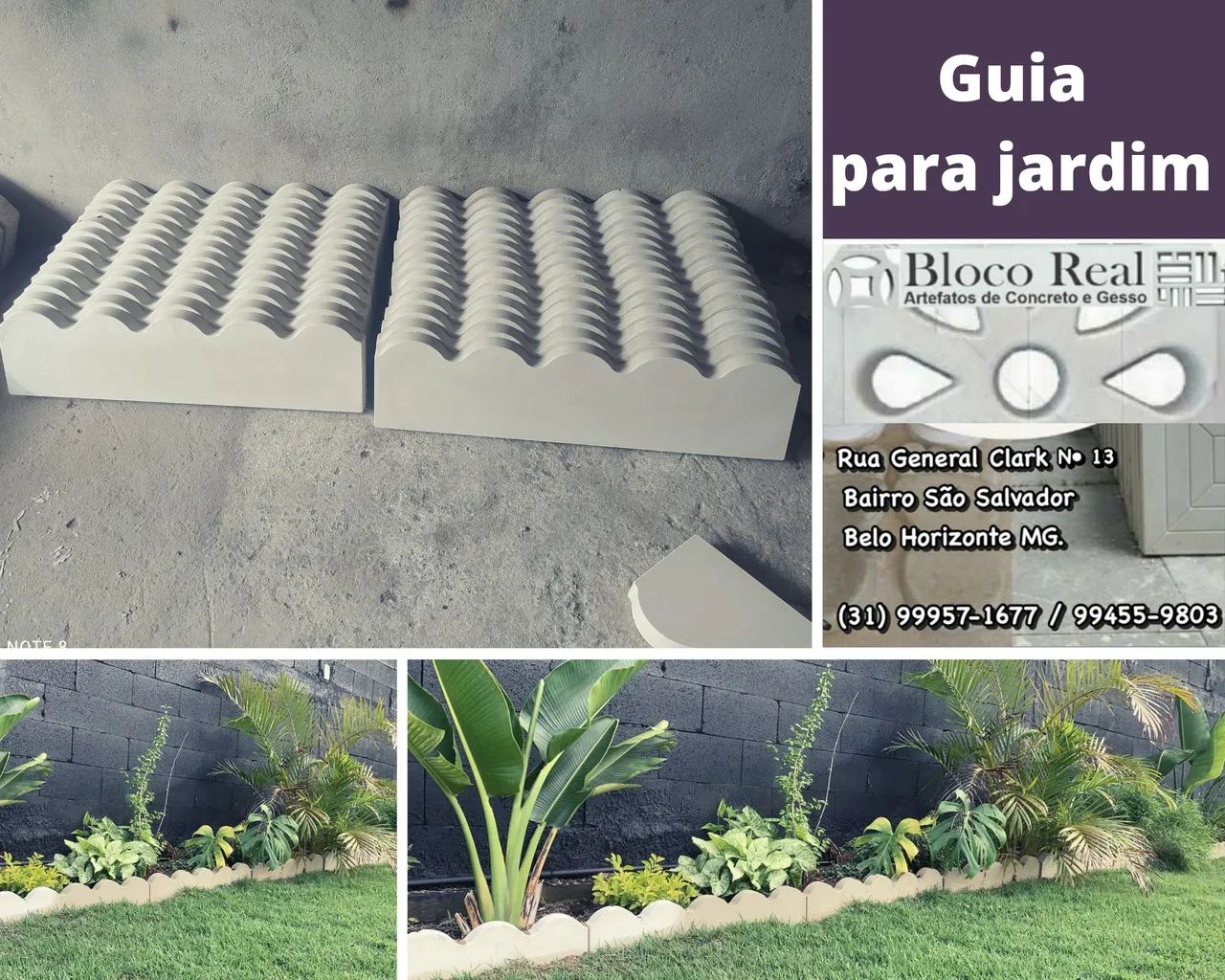 Guia para jardim 80 x 20 