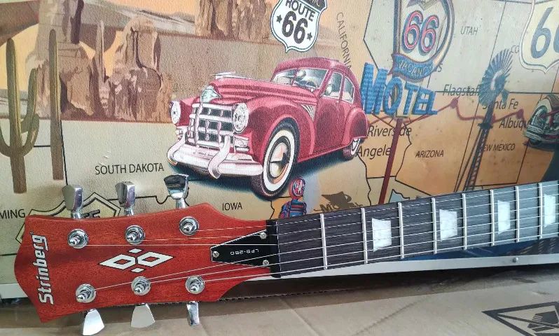 Guitarra Les Paul Strinberg Lps 260 Novo Mixer Instrumentos Musicais - Foto 4