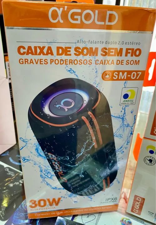 Caixas de Som Bluetooth GOLD 20/30/60W Top! - Foto 4