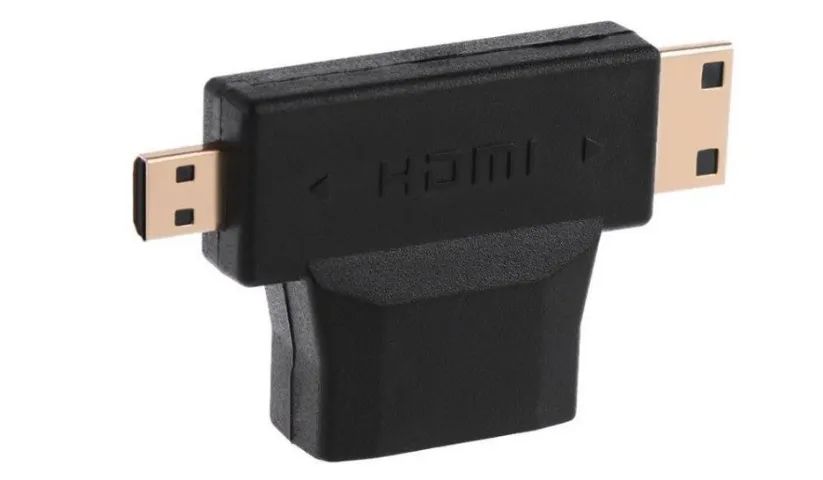Adaptador 3 Em 1 Hdtv 1080P Micro/Mini Conversor Macho Para Hdmi Fêmea  Arduino COD-CP372  - Foto 3