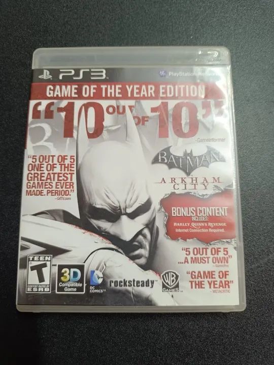 Batman Arkham City Game Of The Year Edition Ps3 Mídia Física - Promoção