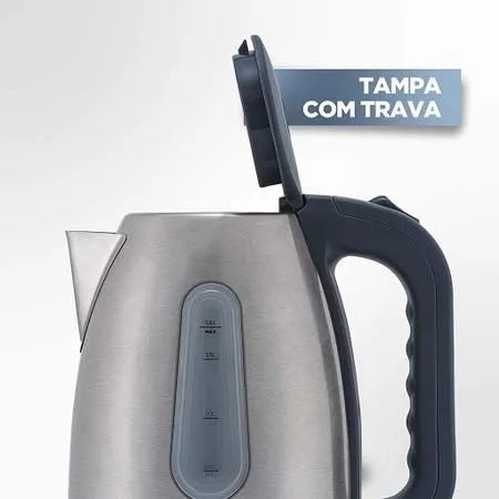 Chaleira Inox K2200G Chaleira Com Ajuste De Temperatura Black Decker - Foto 4