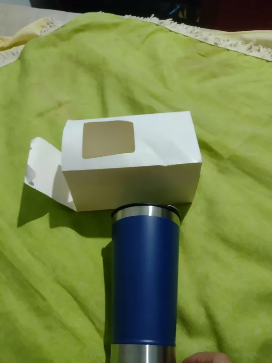 Copo térmico na cor azul