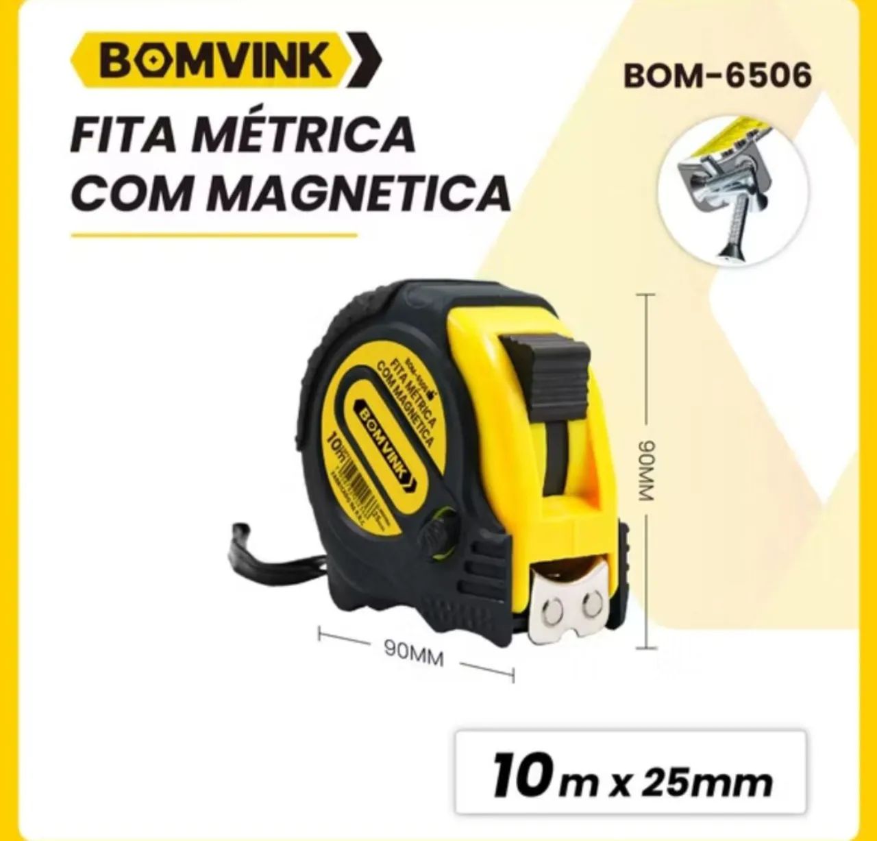 Fita métrica 10m Bomvink 