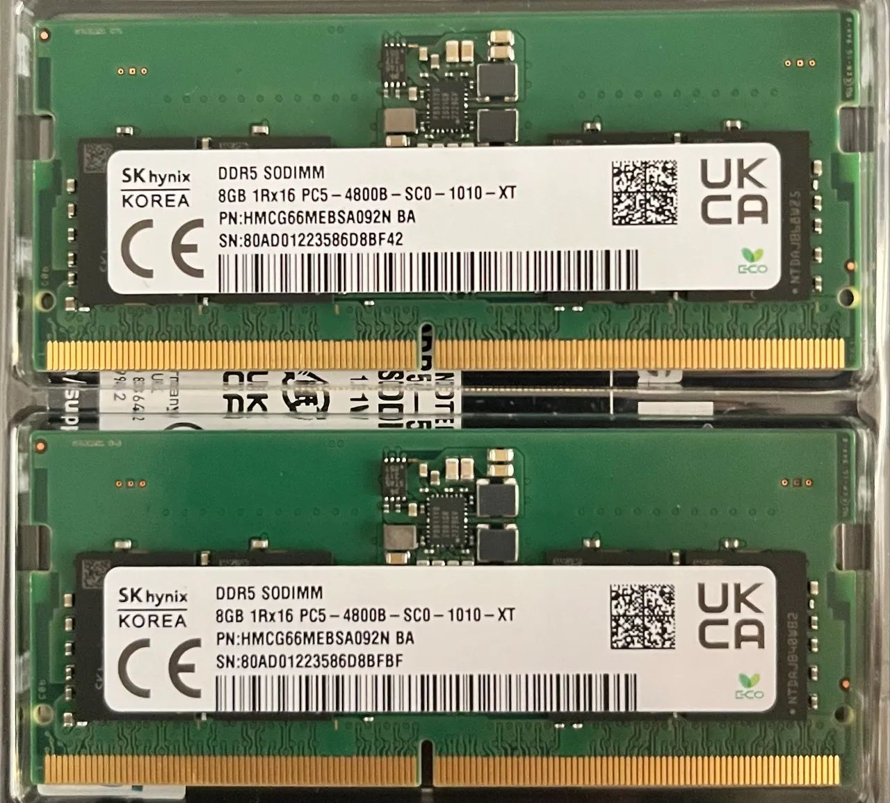 Kit 16GB DDR 5 notebook