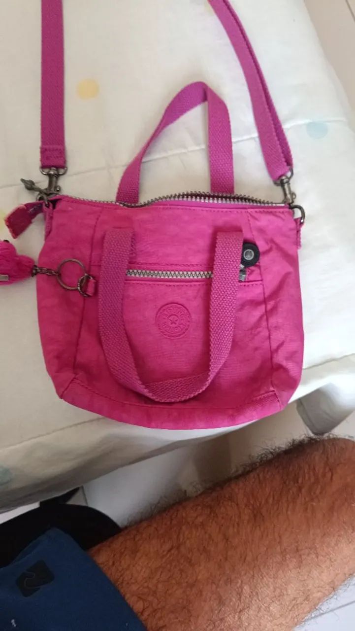 Bolsa Kipling transpassada rosa - Foto 2