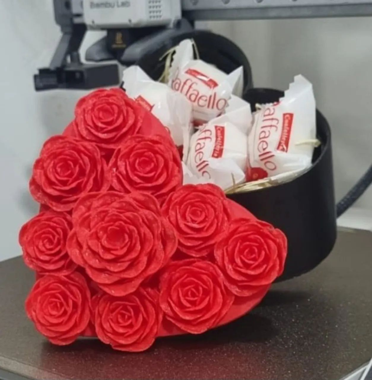 Caixa Coração e Rosas  Impressão 3D Presente  - Foto 5