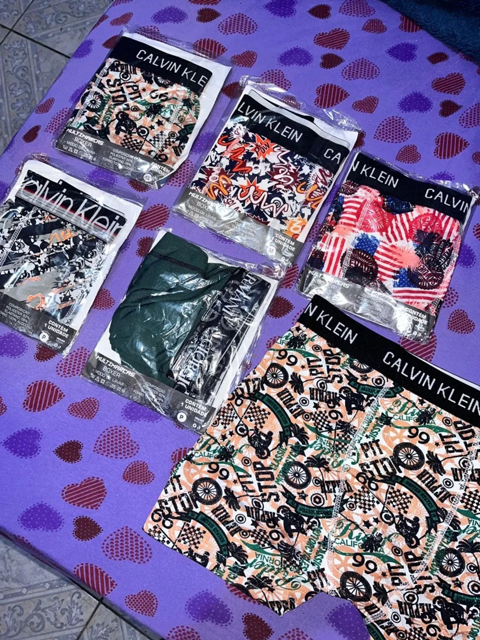Kit Cueca Boxer Calvin Klein - Diversas Estampas Exclusivas