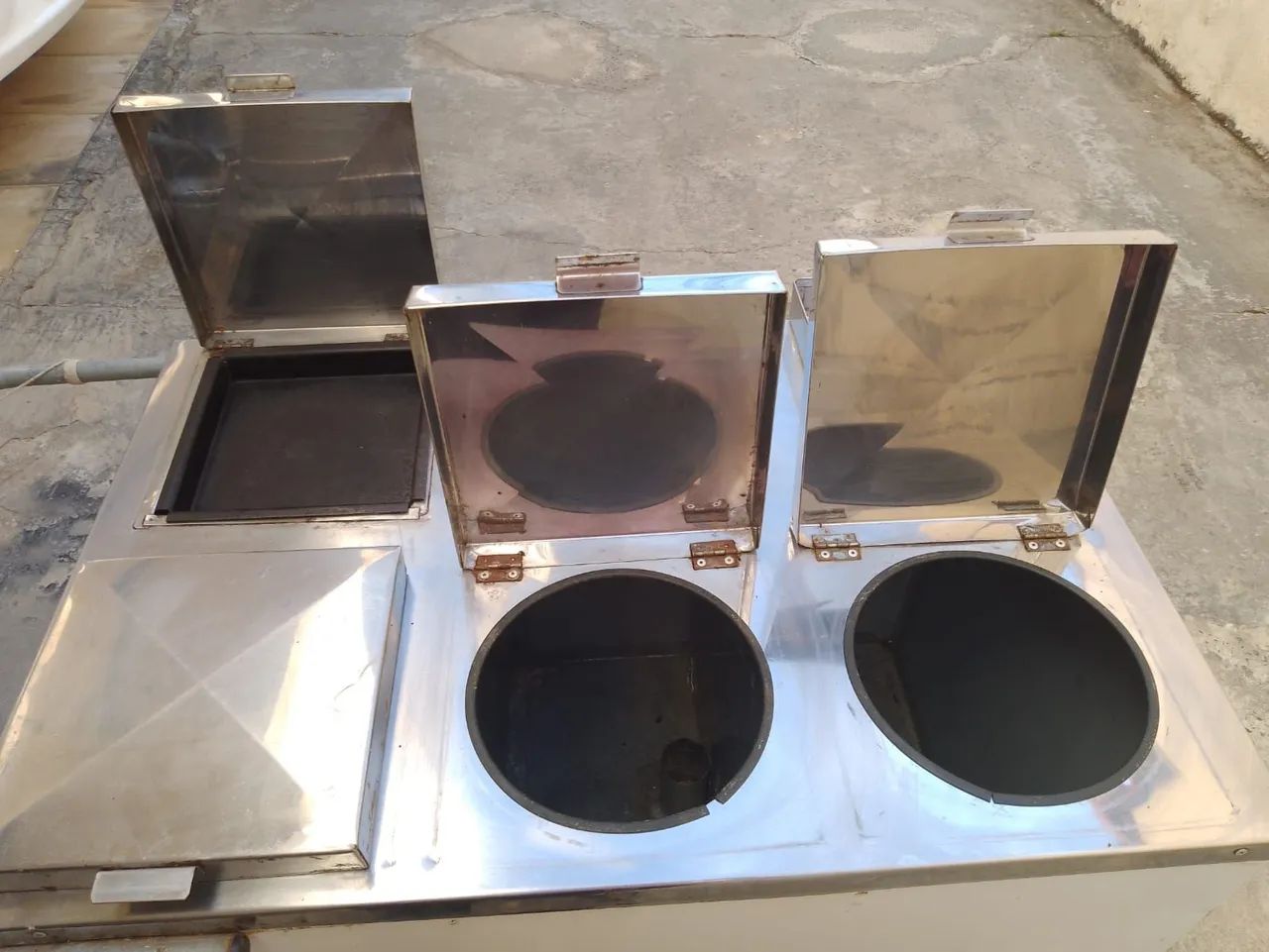 Fogão Industrial Compacto em alumínio ( Conservado ) 