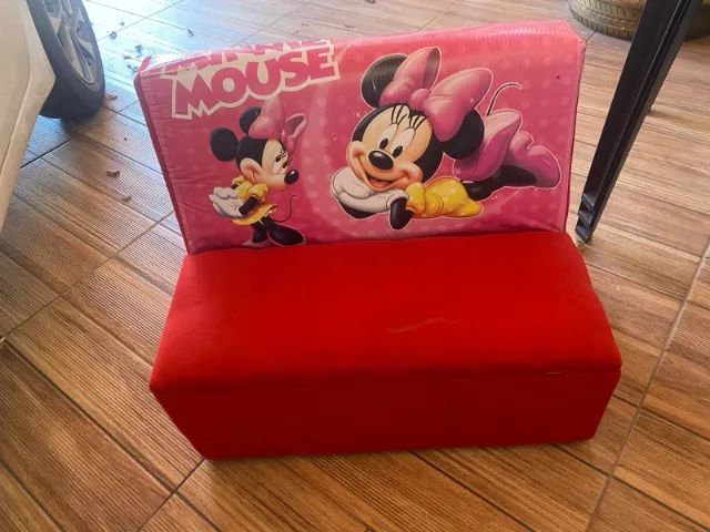 Sofá baú infantil minnie65082642497538122