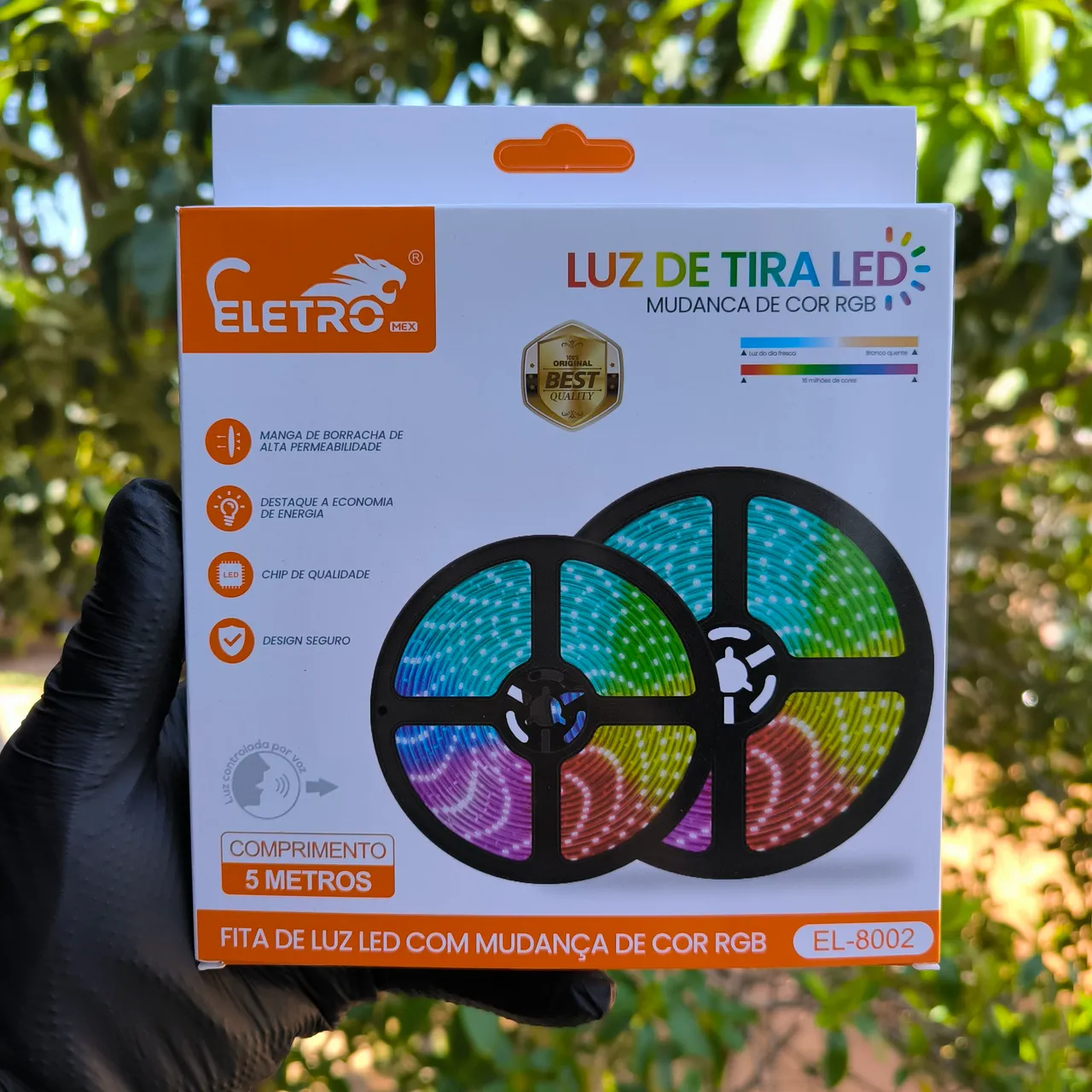 Fita de LED RGB 5 Metros - Mudança de Cor